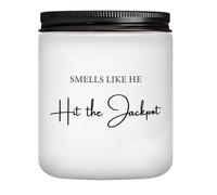 Personalized Wedding Gifts for Bride, Funny Engagement Present - 3.5 Oz Vanilla Scented Engaged Candle, Couple Gift for Wedding, Engagement, Anniversary