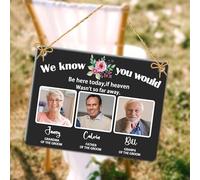 Personalized Wedding Memorial Photo Sign,Custom In Loving Memory Wedding Decor,Reserved Signs for Wedding Ceremony Chair,Sympathy Keepsake Gift,Memorial Bereavement Gifts for Loss of Loved One