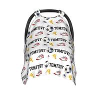 Personalized Western Baby Car Seat Canopy Custom Name Nursing & Breastfeeding Cover, Breathable Stroller & Infant Carseat Canopies for Boys Girls Newborns (Style 5)