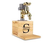 Personalized Whiskey Dispenser,Custom Embossed Named Liquor Dispenser, Engraved Wooden Alcohol Dispenser for Whiskey Wine Bar Home,Whiskey Gift for Men, Dad,Whiskey Lovers