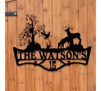 Personalized Wildlife House Numbers for Outside Modern,Deer Address Signs,Duck Address Numbers for House,Custom Signs Outdoor Metal,Metal Wall Art,Metal Wall Decor,Housewarming Gifts