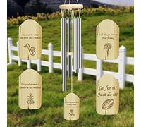 Personalized Wind Chimes Wooden Windchimes Outdoors, Custom Any Message and Pattern Wind Chimes for Memorial Gifts Sympathy Gifts Birthday Gifts