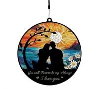 Personalized Window Hanging Sun catcher,You & Me We Got This, I LOVE YOU,Customized Window Hanging Sun catcher Ornament Gift for Partner Husband Wife Him and Her Woman Man on Birthday Christmas
