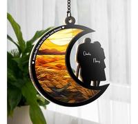 Personalized Window Hanging Suncatcher - Anniversary Housewarming Gifts, Custom Couple Ornament for Wife Husband, Birthday Wedding for Her Him 2025 - Till Our Last Breath