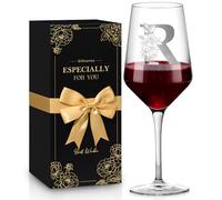 Personalized Wine Glass Gifts for Women Men, Monogrammed A-Z Wine Glasses Customized Gifts, Birthday Mother's Day Anniversary House Warming Promotion Gifts for Mom, Couples, Friends, Boss, Coworkers