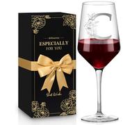 Personalized Wine Glass Gifts for Women Men, Monogrammed A-Z Wine Glasses Customized Gifts, Birthday Mother's Day Anniversary House Warming Promotion Gifts for Mom, Couples, Friends, Boss, Coworkers