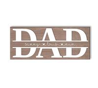 Personalized Wooden Daddy Sign from the Kids - Custom Ornament Gift for Father's Day, Christmas and Birthday
