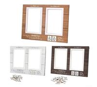 Personalized Wooden Frame for Anniversary with For Then & Now Photo Layout, Celebrating Milestones and Preserving Cherished Relationship Memories (The Old T)