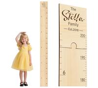Personalized Wooden Growth Chart for Kids, Boys & Girls, Custom Name Height Ruler, Measurement Ruler for Wall, Kids Bedroom, Playroom, Child's Room, Nursery Wall Decor & Decoration Wall Art (Style2)