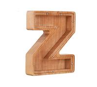 Personalized Wooden Piggy Bank - Custom Alphabet Letter Coin Bank for Kids and Adults and Home Decoration