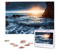 Personalized Wooden Puzzle 1000 Pieces Jigsaw Puzzles for Adults A Corner of The Sea Family Reunion Puzzle Gift for Birthday Christmas