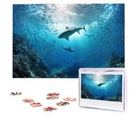Personalized Wooden Puzzle 1000 Pieces Jigsaw Puzzles for Adults Animals The Ocean Family Reunion Puzzle Gift for Birthday Christmas