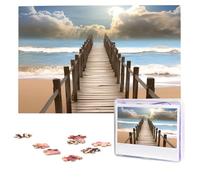 Personalized Wooden Puzzle 1000 Pieces Jigsaw Puzzles for Adults Beach Bridge Family Reunion Puzzle Gift for Birthday Christmas