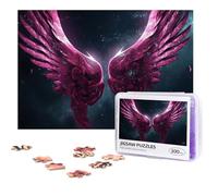 Personalized Wooden Puzzle 300 Pieces Jigsaw Puzzles for Adults Beautiful Wings Among the Stars Family Reunion Puzzle Gift for Birthday Christmas