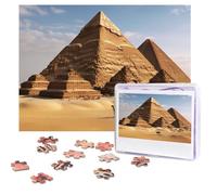 Personalized Wooden Puzzle 500 Pieces Jigsaw Puzzles for Adults Ancient Egypt Pyramid Family Reunion Puzzle Gift for Birthday Christmas