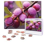 Personalized Wooden Puzzle 500 Pieces Jigsaw Puzzles for Adults Blooming Plum Family Reunion Puzzle Gift for Birthday Christmas