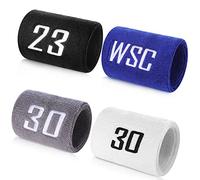 Personalized Wrist Sweatband, Custom Embroidered with Letters Wristband,Sports Gift for Man and Woman ，Protect The Wrist for Tennis, Basketball, Running, Gym, Working Out (Two Pieces)