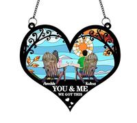 Personalized You & Me We Got This Suncatcher,Custom Window Hanging Ornament,Anniversary Housewarming Birthday Couples Gifts for for Him,Her,Wife,Girlfriend,Husband