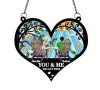 Personalized You & Me We Got This Suncatcher,Custom Window Hanging Ornament,Anniversary Housewarming Birthday Couples Gifts for for Him,Her,Wife,Girlfriend,Husband
