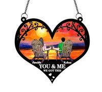 Personalized You & Me We Got This Suncatcher,Custom Window Hanging Ornament,Anniversary Housewarming Birthday Couples Gifts for for Him,Her,Wife,Girlfriend,Husband
