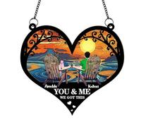 Personalized You & Me We Got This Suncatcher,Custom Window Hanging Ornament,Anniversary Housewarming Birthday Couples Gifts for for Him,Her,Wife,Girlfriend,Husband