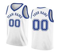 Personalized Your Own Basketball Jersey Sports Shirt Printed Custom Team Name Number Logo for Men Youth Sky Blue