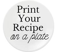 Personalized Your Own Recipe Plate Family Kitchen Durable Decoration House Warming Essentials for New Home For Husband and Wife Grandma Recipes Heirloom on Dish Vintage Home Decors