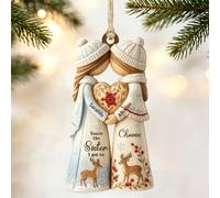 Personalized You're The Sister I Got to Choose Christmas Ornament