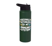 Personally Victimized By My Immune System Stainless Steel Insulated Water Bottle