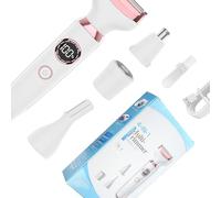 Personals Grooming Device for Women 4 Functions Including Body Shaving R Curved Safe Net Technology Efficient Removal LED Light Type C Chargers Fast Chargers