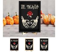 Personalzied Couple Name Halloween Sign Til We Are Ghosts Plaque Boo Wedding Decor Sign Ghost Couple Frame Gothic Halloween Couples Sign Spooky Farmhouse Home Decoration Gift for Women Men Couple