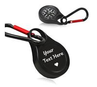 Personnalisé Waterproof Compass with Text Fluorescent Scale Compasses Survival Gifts for Hiking Camping Hunting Map Navigation Tool (Personalised Compass)