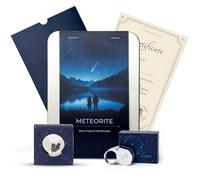 PERSONOVA Authentic Meteorite Rock Gift Box - Real Space Rock with Certificate, Magnifying Glass & PE Display Case - Unique Outer Space Gift for Teens & Adults & Astronomy Lovers