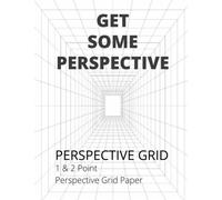Perspective Grid Sketchbook: 1 & 2 Point Perspective Room Grid Paper 8.5" x 11" for Artists, Students and Beginners