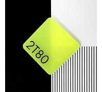 Perspex 2T80 Highlights Fiesta Yellow Cast Acrylic Sheet - 297x210x3mm, A4