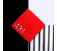 Perspex 431 Red Cast Acrylic Sheet - 420x297x3mm, A3