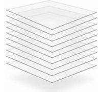 Perspex Sheet Clear Acrylic Sheet 150mm x 150mm, 1mm Thickness Laser Cut to Bespoke Sizes Acrylic Plastic Sheet DIY Craft Projects Panels For Cutting
