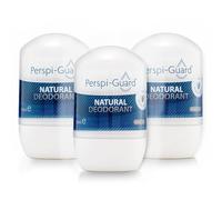 Perspi-Guard Natural Deodorant Roll-On for Women & Men, Aluminium Free, Long-Lasting Odour Protection, Aloe Vera, Vegan, Paraben Free, 50ml, 3-Pack