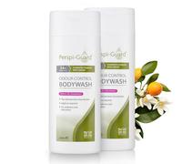 Perspi-Guard Neroli Scented Odour Control Antibacterial Body Wash for Men & Women, Anti Bacterial Shower Gel Prevents Malodour, 200 ml, 2-Pack