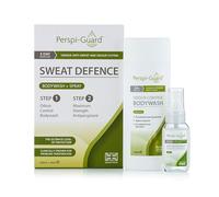 Perspi-Guard Sweat Defence Odour Control Body Wash & Maximum Strength Antiperspirant - Antibacterial Shower Gel & Anti Perspirant Deodorant for Men & Women for Excessive Sweating - 200ml & 30ml