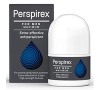 PERSPIREX Antiperspirant MEN'S MAXIMUM STRENGTH Clinically proven to reduce Heavy Sweating for MEN, Deodorant Roll On, up to 5 days long lasting freshness & sweat protection 20ml
