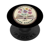 Persuasion Jane Austen Book Flowers PopSockets Adhesive PopGrip
