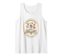 Persuasion Jane Austen Book Flowers Tank Top