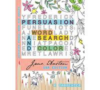Persuasion Word Search and Color: Jane Austen Activity Puzzle Book for Adults: 2