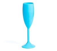 Persy Party Plastic Champagne Flutes 5 Pack - Unbreakable Wine Glasses with Long Stem - UK Based Coloured Champagne Flutes Prosecco Glasses - Gifts for Christmas, Wedding & Birthday - Light Blue