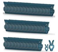 PERSZEN Plant Support Clips, 120 PCS Gentle Flower Plant Clamps for Supporting Vine Climbing Plants, Gardening Lever Loop Gripper Clips Help Stems Vines Grow Straight Upright, 2 Sizes in one Pack