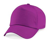 Pertemba Hats Beechfield Unisex Plain Original 5 Panel Baseball Cap (One Size, Magenta)