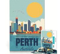 Perth Australia 1000 Piece Jigsaw Puzzle for Teenagers Logic Toy Group Play Precision Cut Thoughtful Gift (50x75cm)