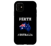 Perth Australia Vintage Australia Flag Map Design Case for iPhone 11