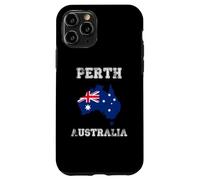 Perth Australia Vintage Australia Flag Map Design Case for iPhone 11 Pro